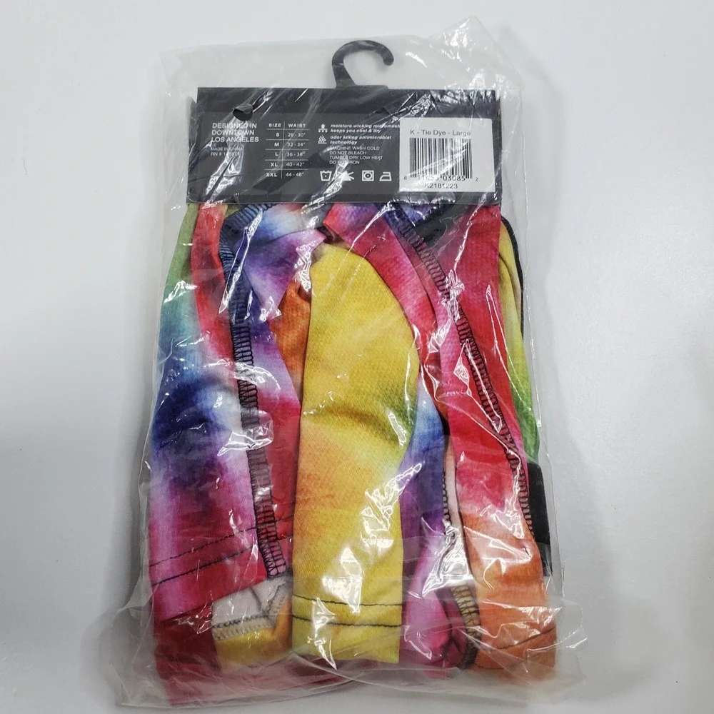 Wear Your Life Novelty Boxers Sz L Men's Under Wear Tie Dye Psychedelic NEW GIFT